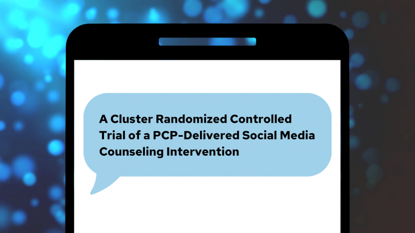 A Cluster Randomized Controlled Trial of a PCP-Delivered Social Media Counseling Intervention